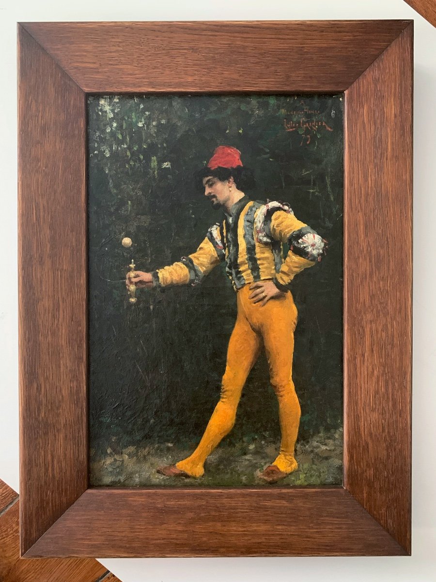 Jules Arsène Garnier (1847-1889), Joueur de bilboquet, 1879, huile sur toile-photo-2