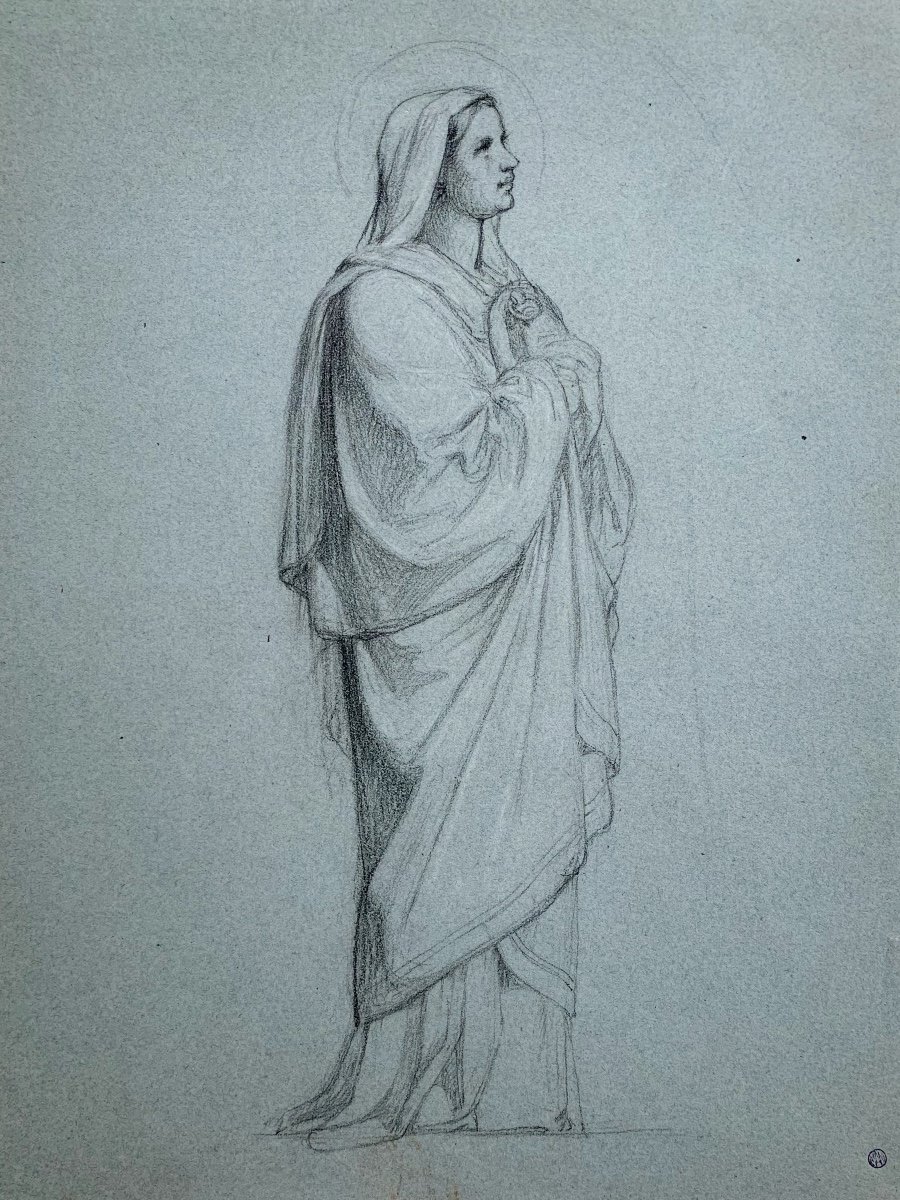 Melchior Doze (1827-1913), Study Of Sainte, Circa 1875-79-photo-4