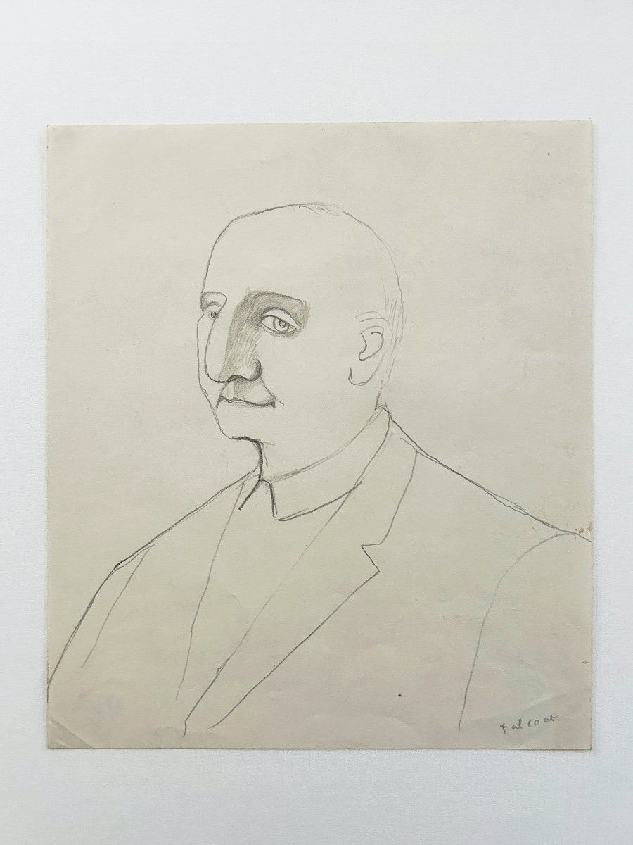 Pierre Tal Coat (1905-1985), Portrait supposé se Gertrude Stein (1874-1946), circa 1930-photo-2