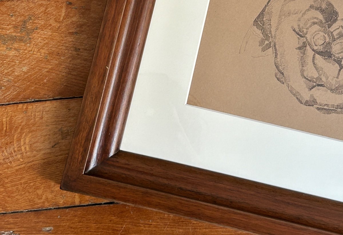 Marcel-lenoir (1872-1931), Jules Oury Dit, Study Of Hands, Ink On Paper-photo-3