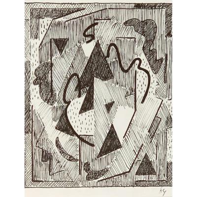 Albert Coste (1896-1985) - Composition Cubiste