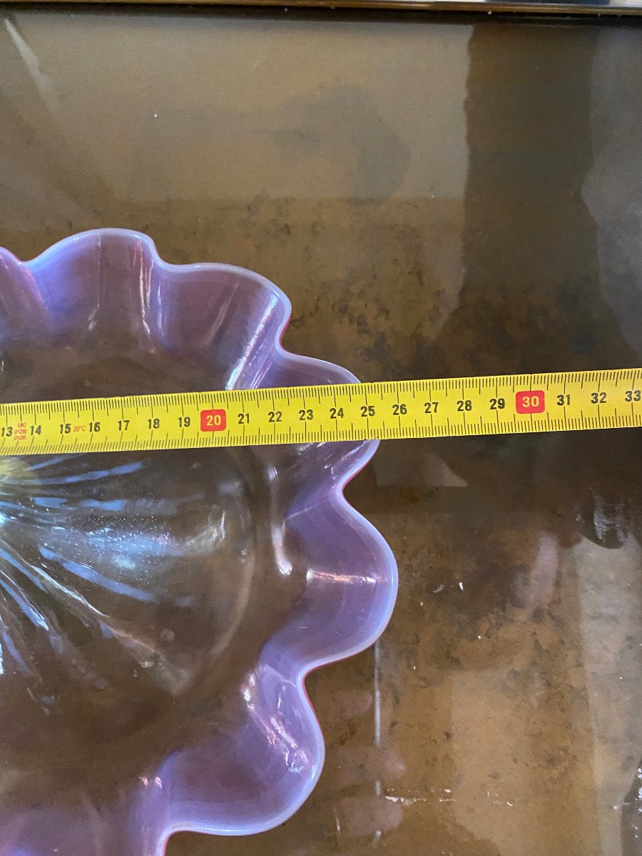 1880/1900 Opalescent Glass Bouquetière With 4 Cornets N 3 H 57 Cm-photo-7