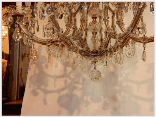 1950 ′ Bohemian Crystal Cage Chandelier - 10 Arms 15 Lights-photo-2