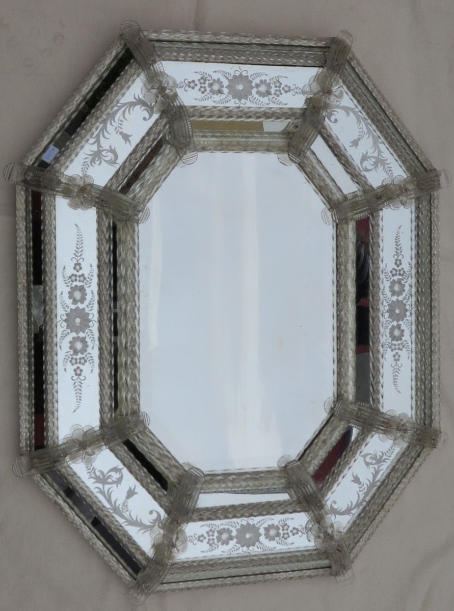 1950/70 'mirror Style Véronèse Octagonal Parecloses