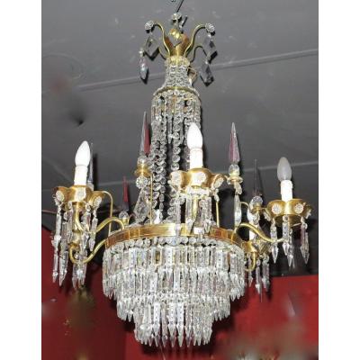 Baguès Chandelier With 6 Branches And 6 Daggers