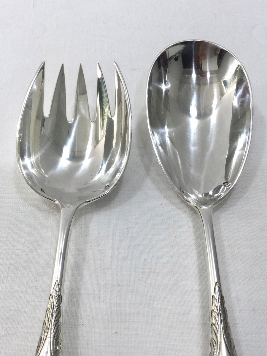 Proantic: Salad Server Sterling Silver Louis XV Style