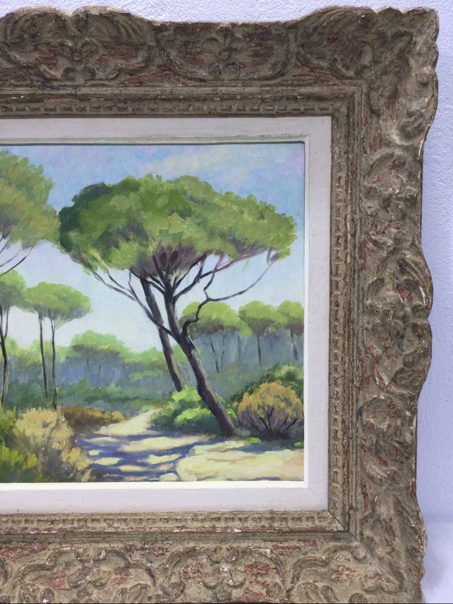 A. Ledieu - Oil On Canvas Saint Raphael-photo-3