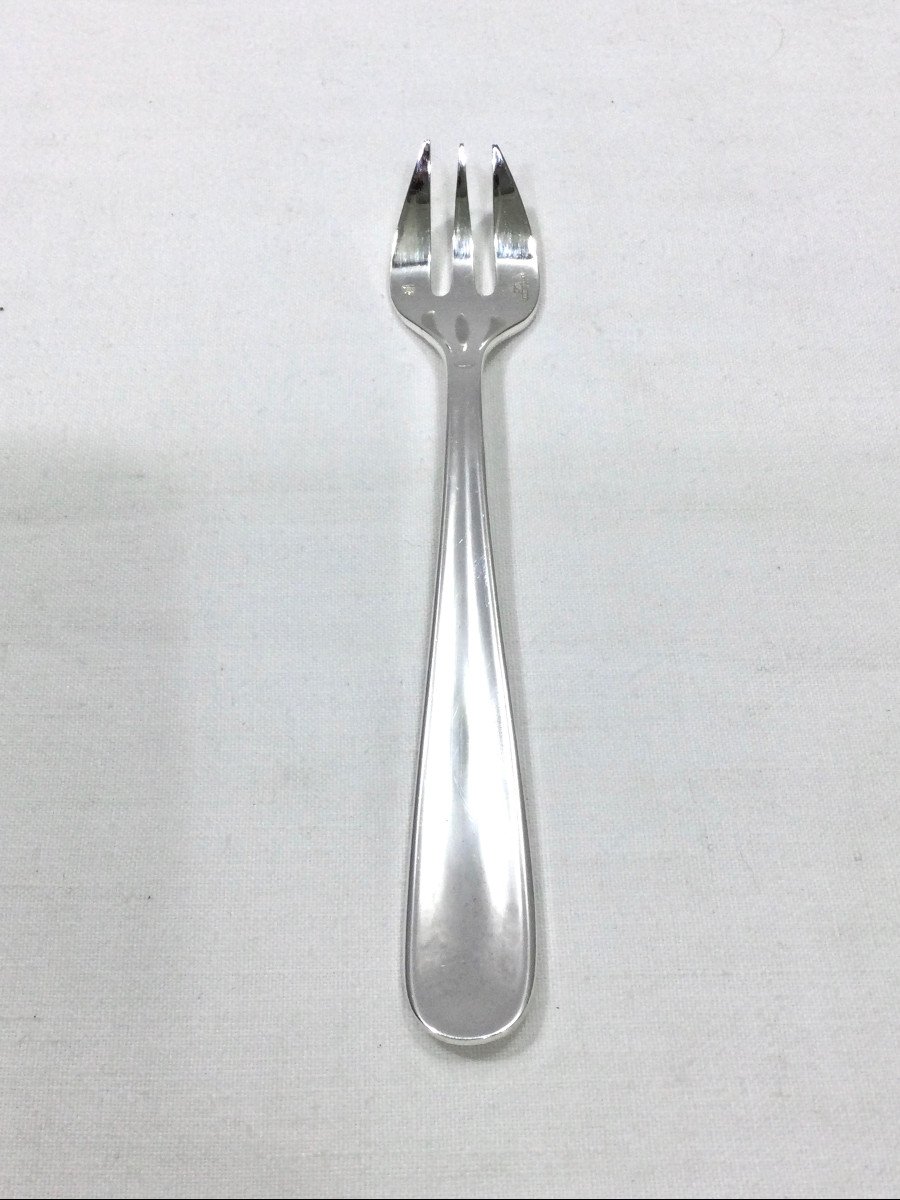 Christofle – 12 Dax Oyster Forks-photo-1