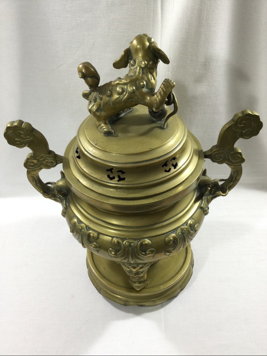 China - Perfume Burner In Bronze-photo-8