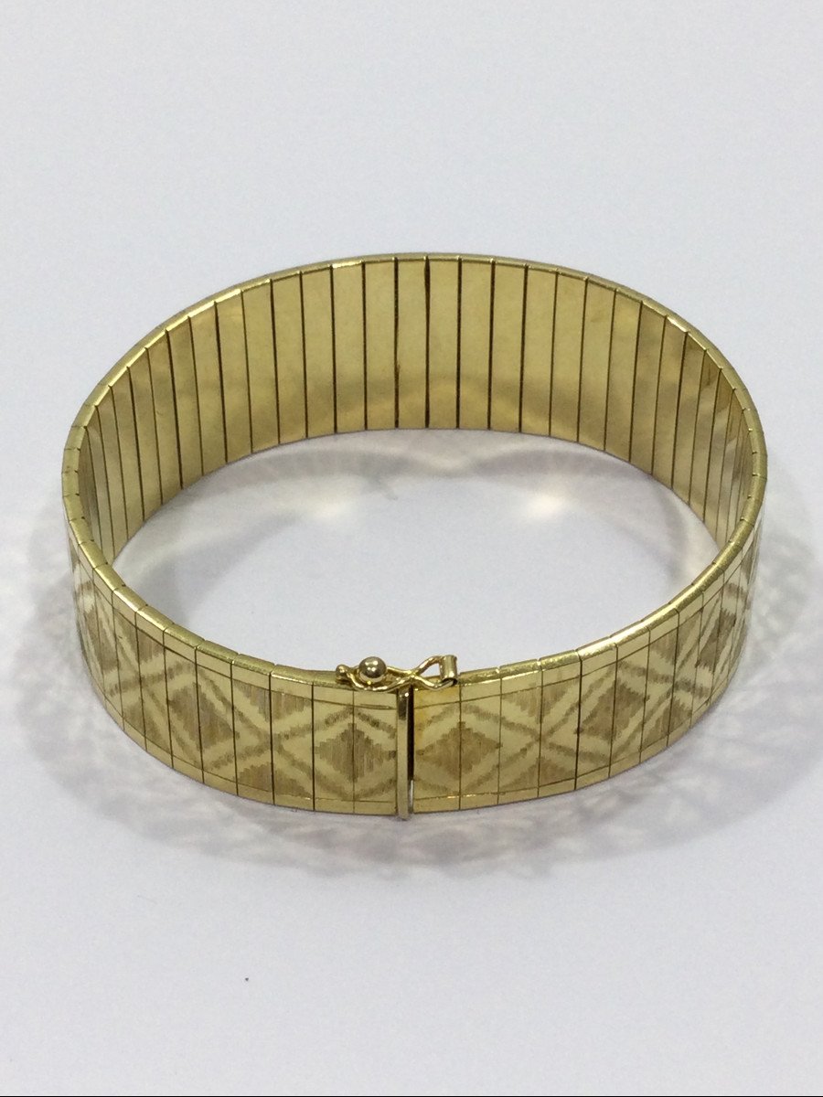 Gold Articulated Bracelet-photo-3