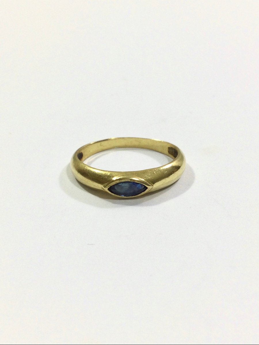 Gold And Sapphire Ring-photo-2