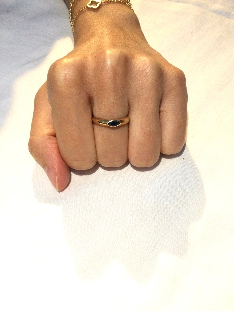 Gold And Sapphire Ring-photo-6