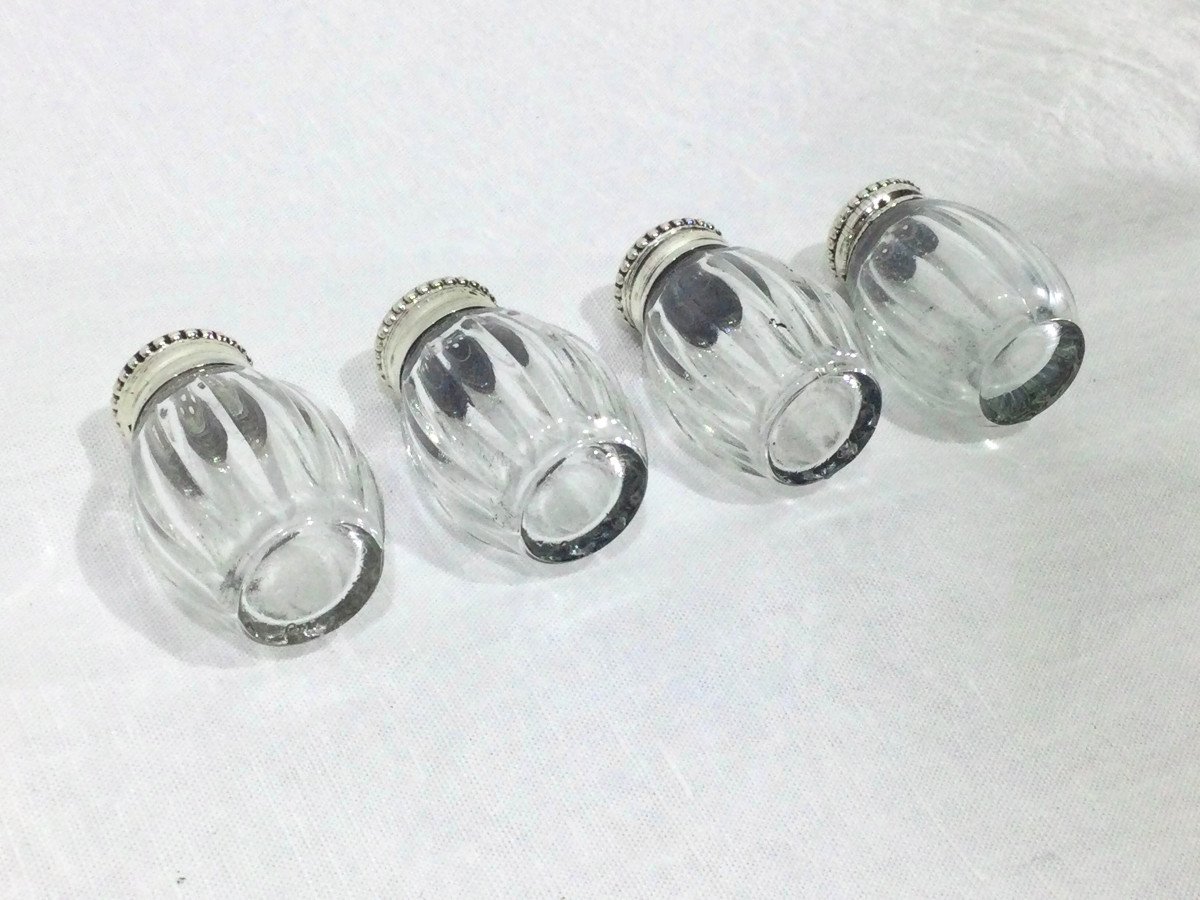 Cardeilhac - 4 Salt Shakers In Sterling Silver-photo-2