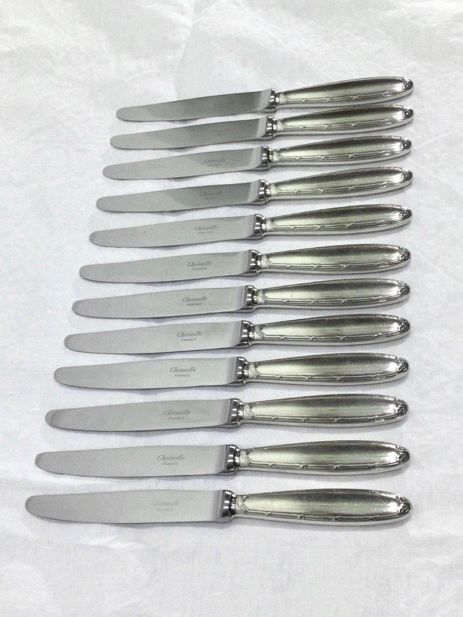 Christofle - Dessert Knives Rubans Croisés-photo-3