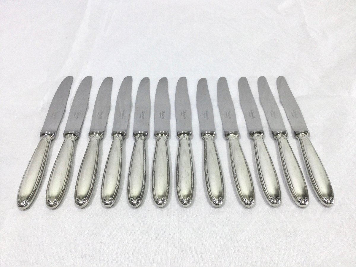 Christofle - Dessert Knives Rubans Croisés