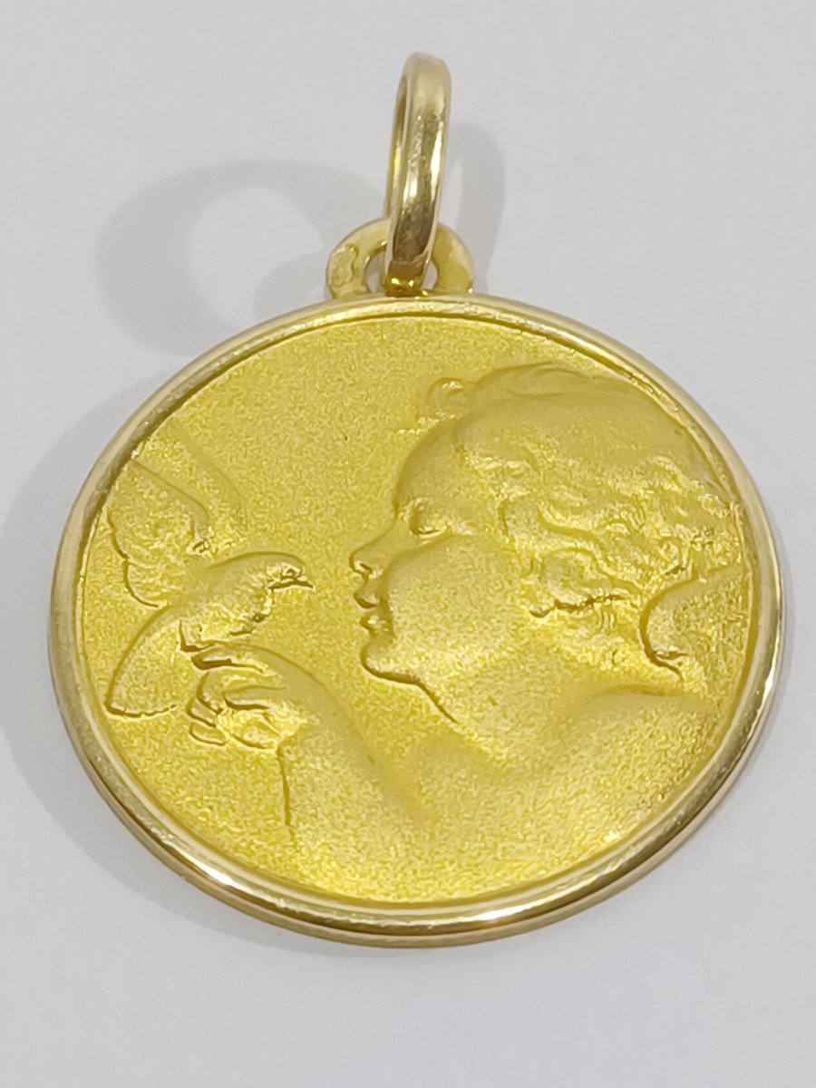 Médaille Ange Et Colombe -photo-6