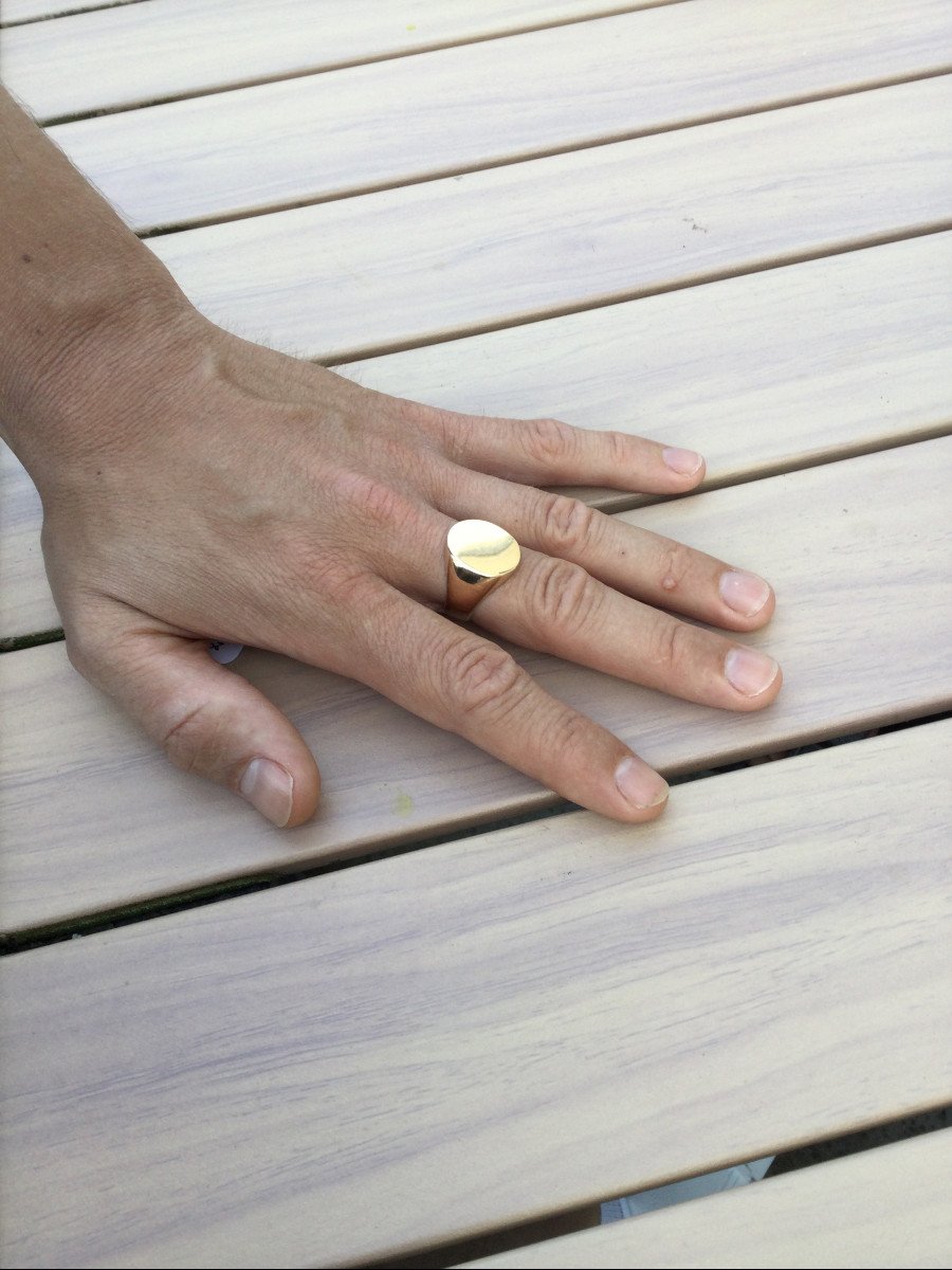 Signet Ring In Rose Gold-photo-7