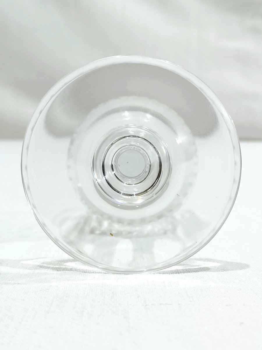 Baccarat – 7 Nancy White Wine Glasses-photo-6