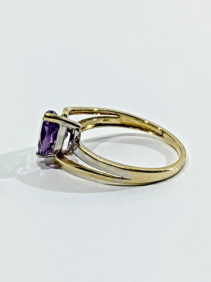 Gold And Amethyst Ring-photo-1