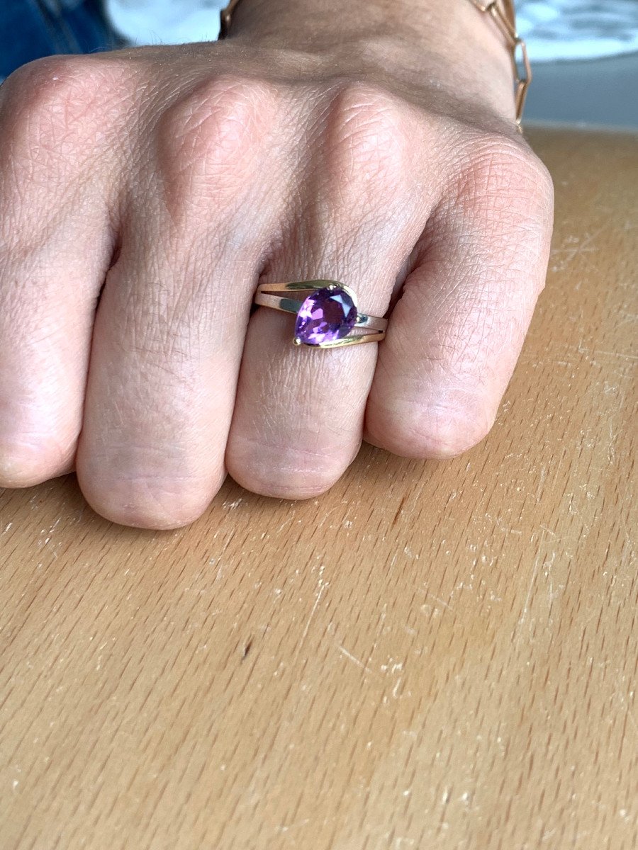 Gold And Amethyst Ring-photo-8