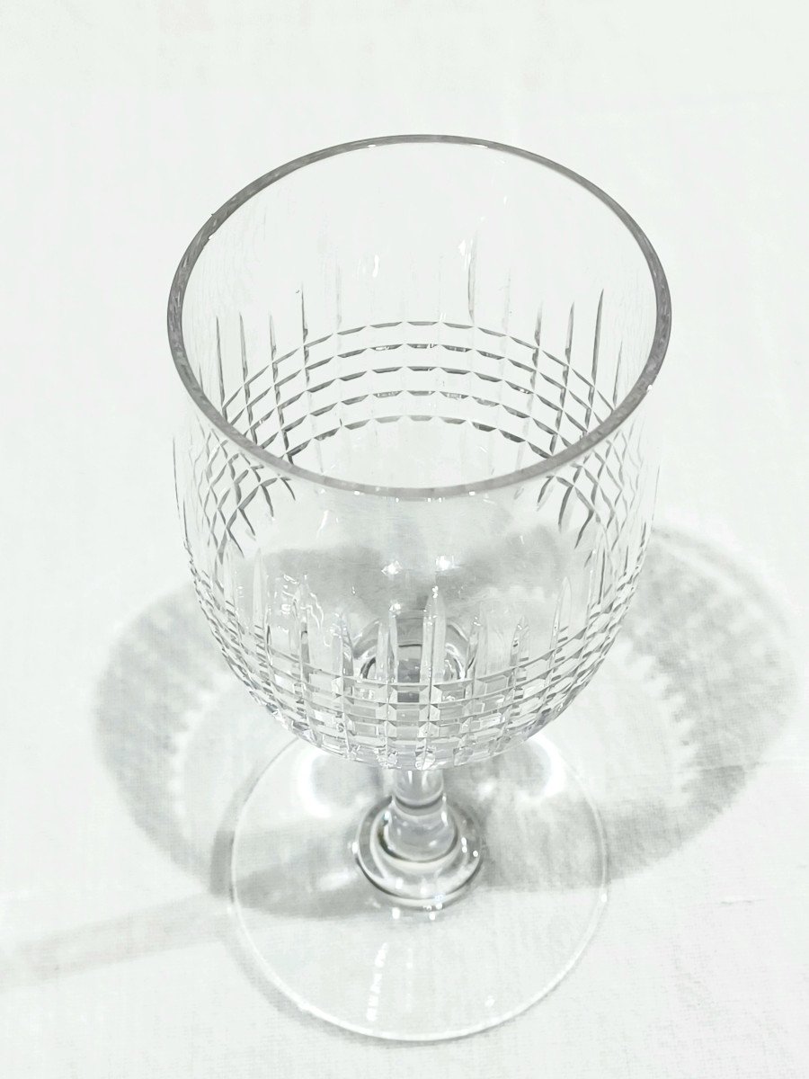 Baccarat – 11 Nancy White Wine Glasses-photo-8