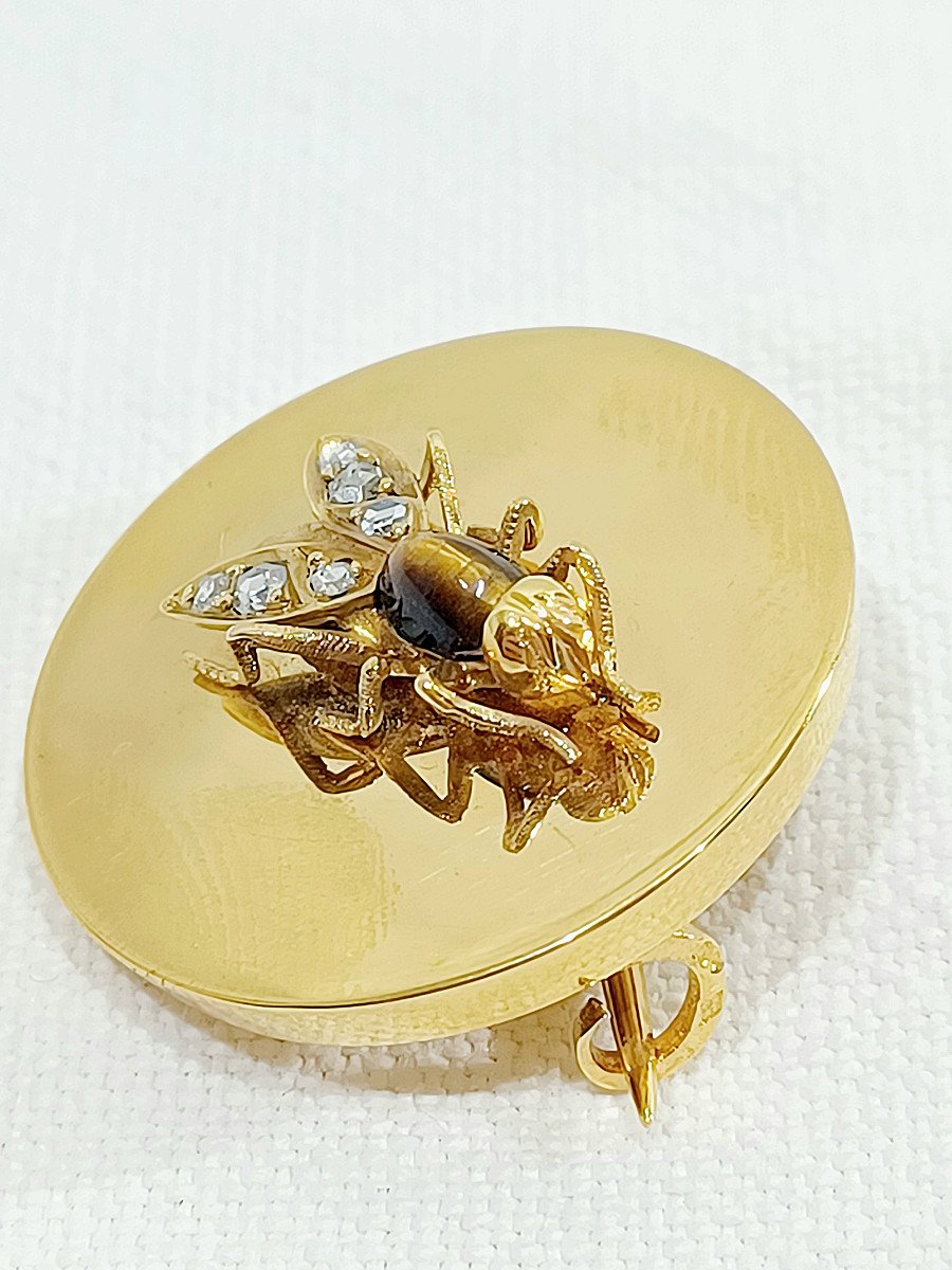 Gold Wasp Brooch-photo-2