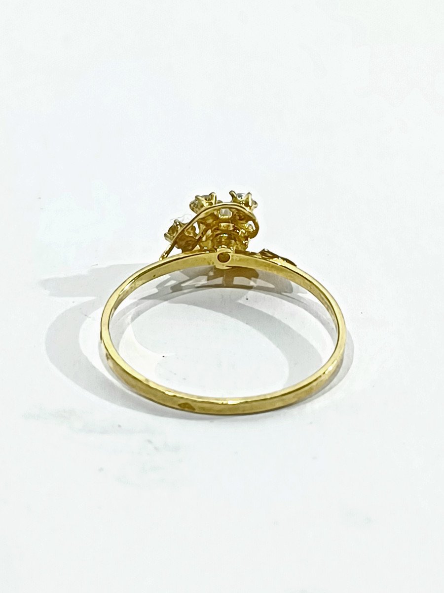 Gold And Zircons Ring-photo-3