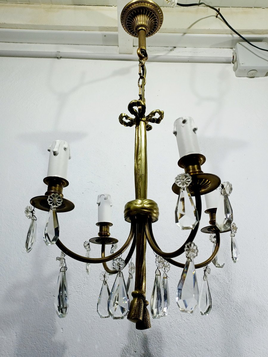 Louis XVI Style 4 Light Chandelier-photo-3