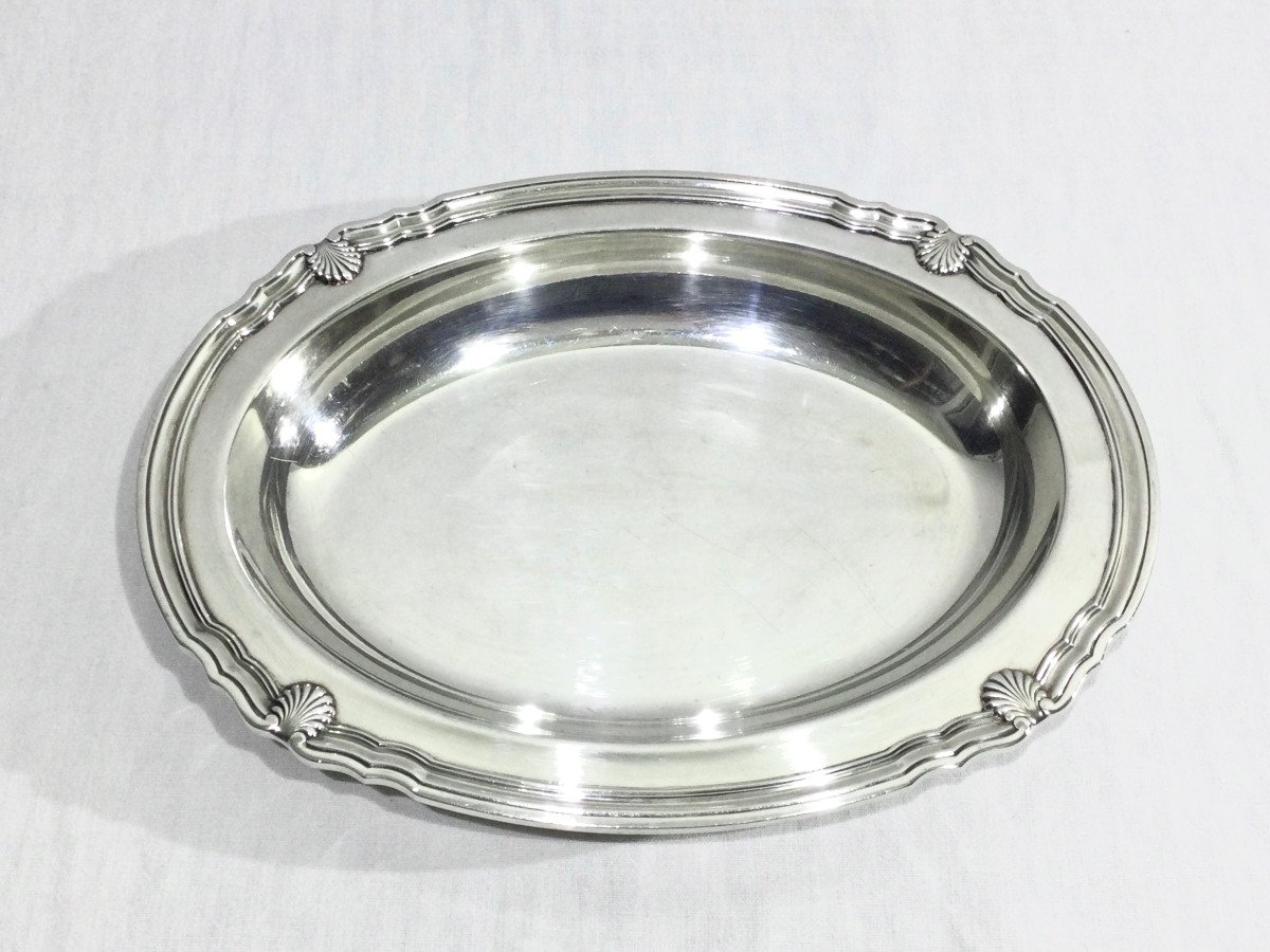 Gallia Collection Serving Dish In Silver Metal-photo-4