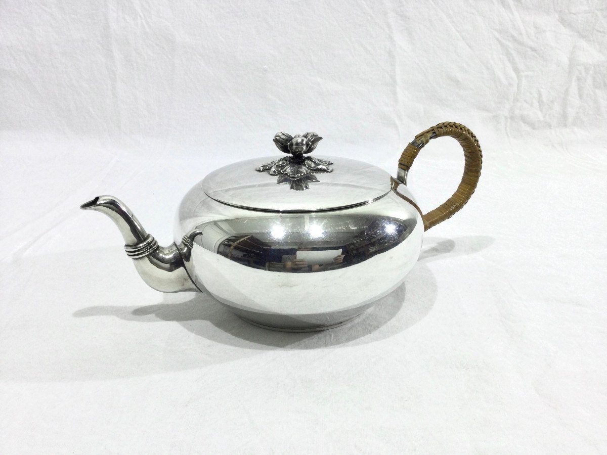 Plaait – Silver Metal Teapot-photo-2