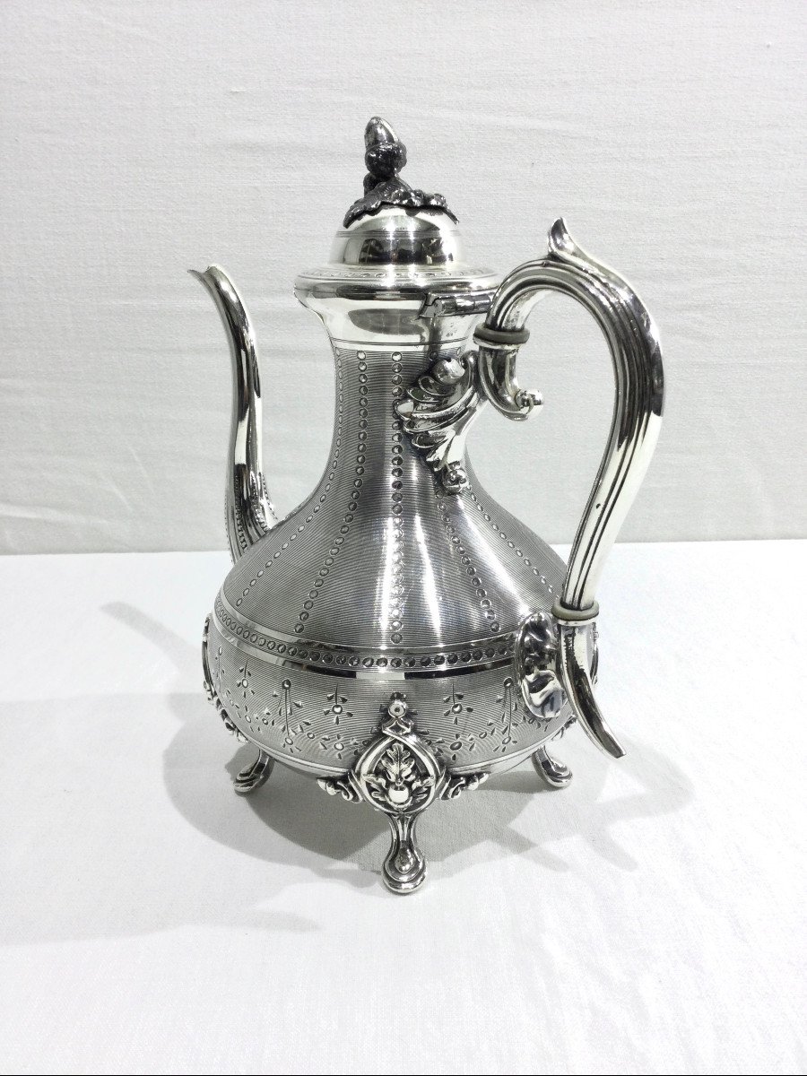 Silver Metal Teapot-photo-2