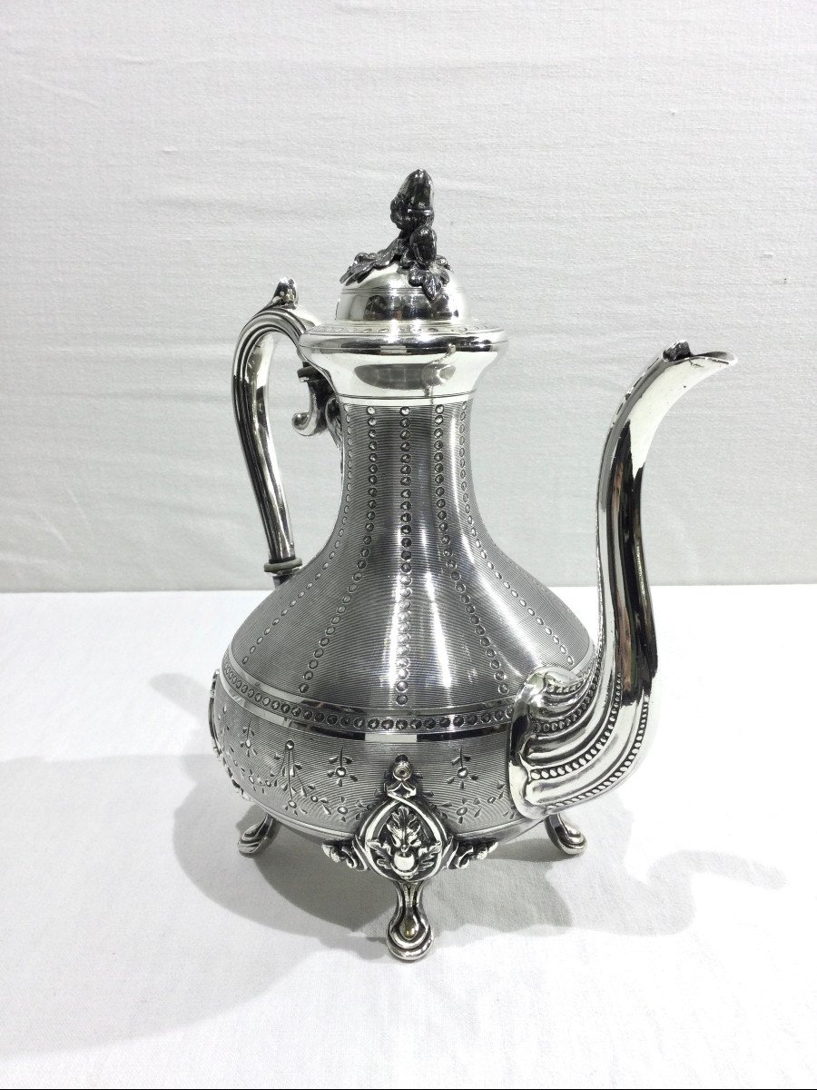 Silver Metal Teapot-photo-4