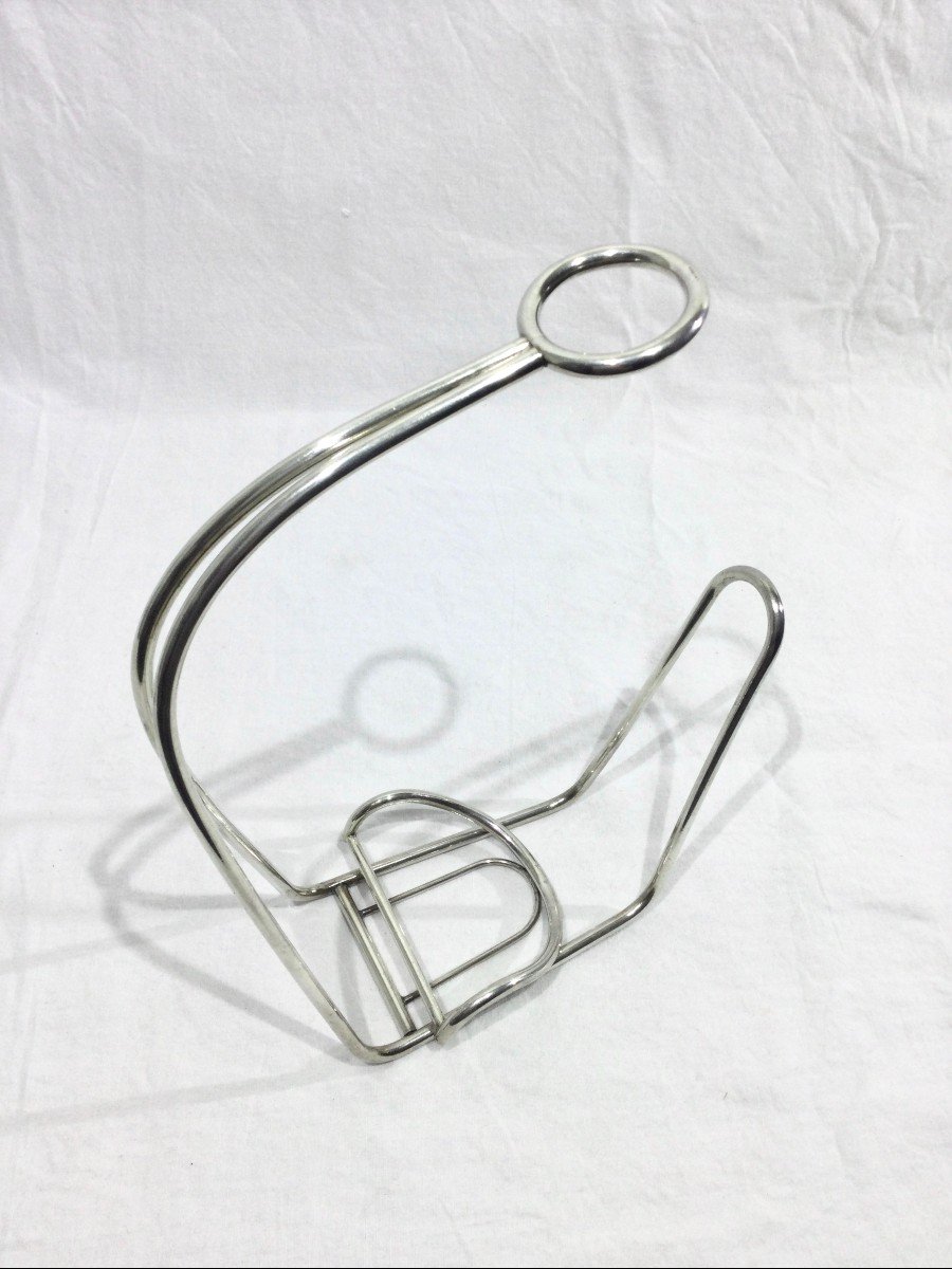 Silver Metal Bottle Holder-photo-5