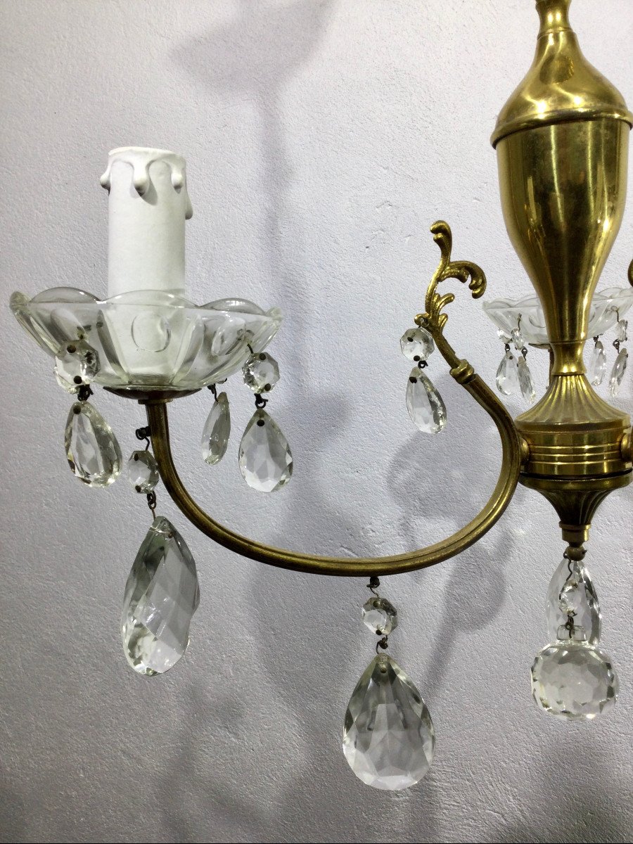 3 Light Chandelier With Tassels-photo-5