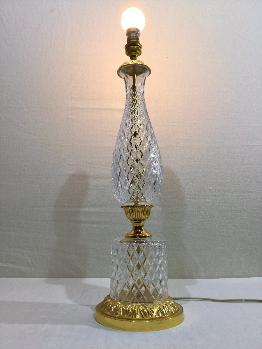 Crystal And Bronze Lamp Base-photo-8