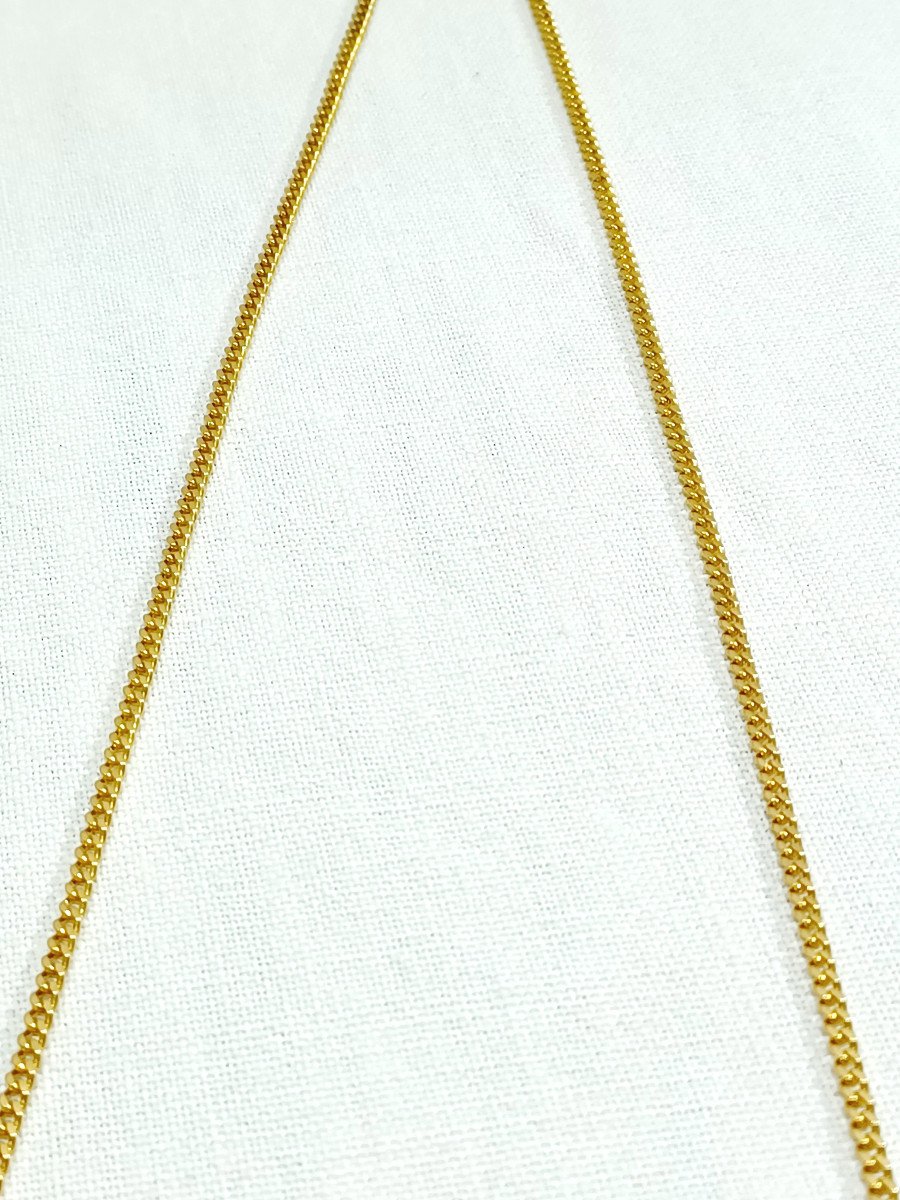 Curb Link Gold Chain   -photo-3