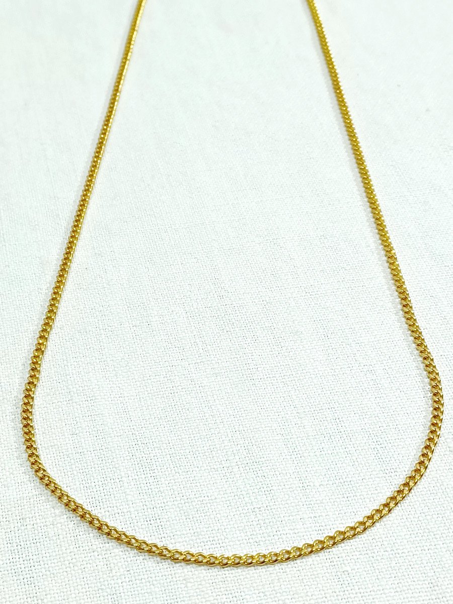 Curb Link Gold Chain   -photo-4