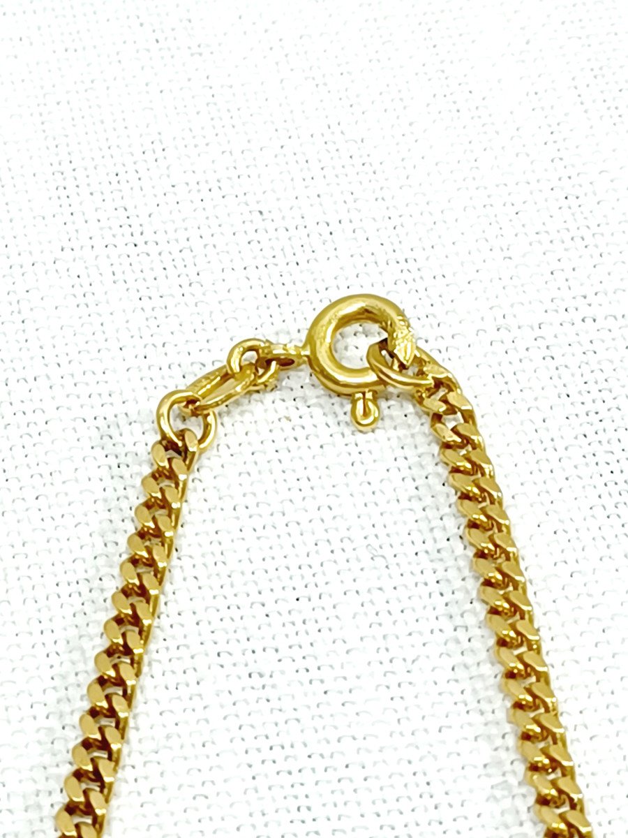 Curb Link Gold Chain   -photo-1