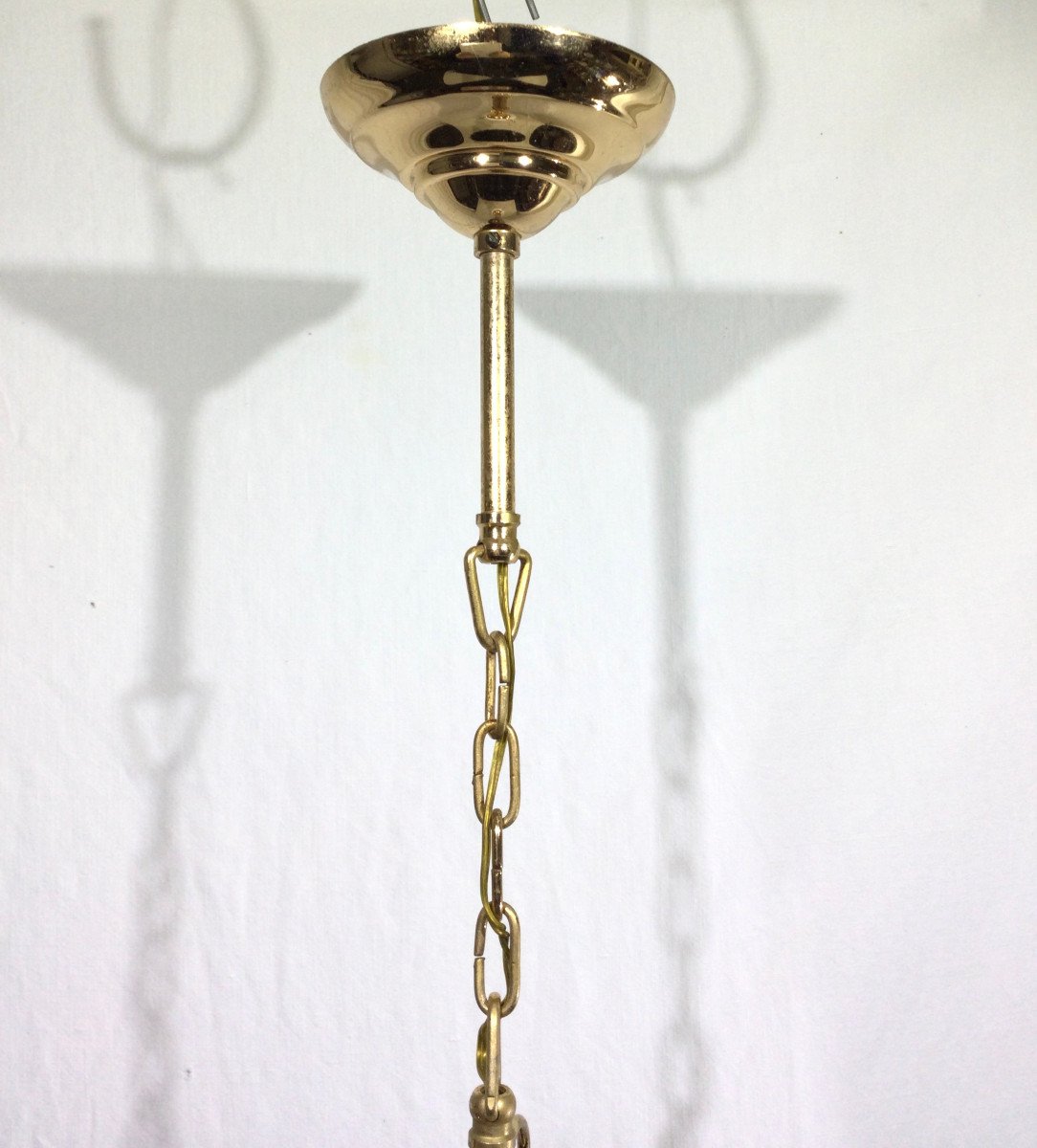 1 Light Lantern In Gold Metal-photo-1