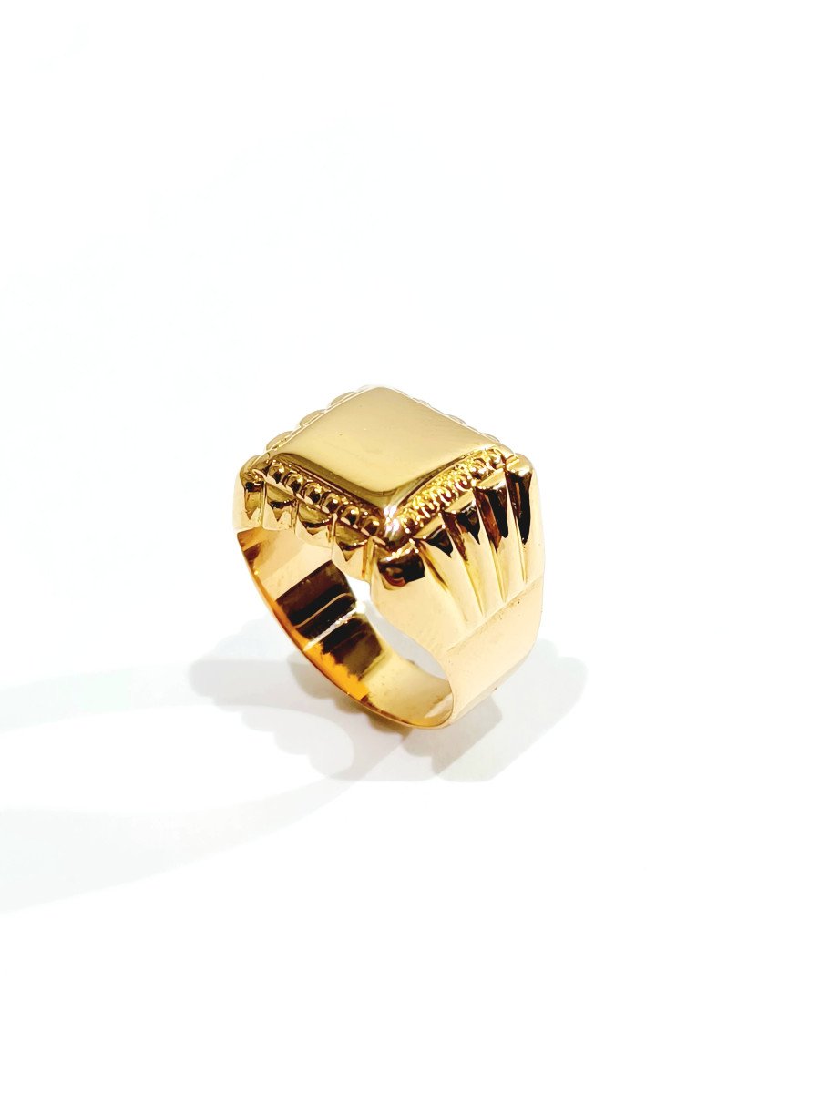 Rose Gold Signet Ring-photo-4