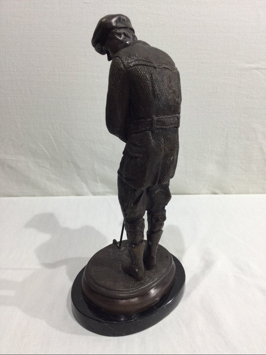 F. Daste – Bronze Golfer-photo-4