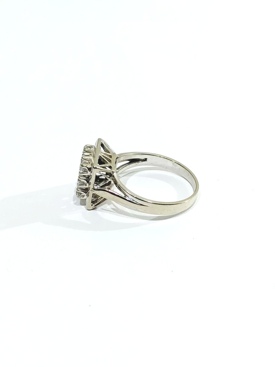 Pavement Diamonds And White Gold Ring-photo-2