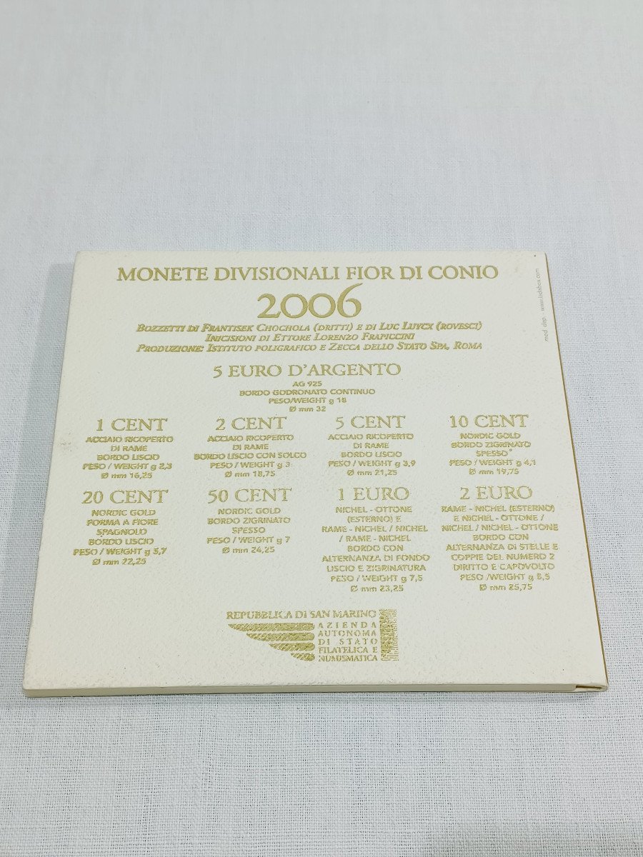 Saint Marin – Coffret Be En Euros 2006-photo-3