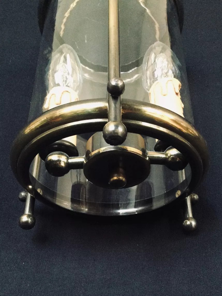 2-light Brass Lantern -photo-2