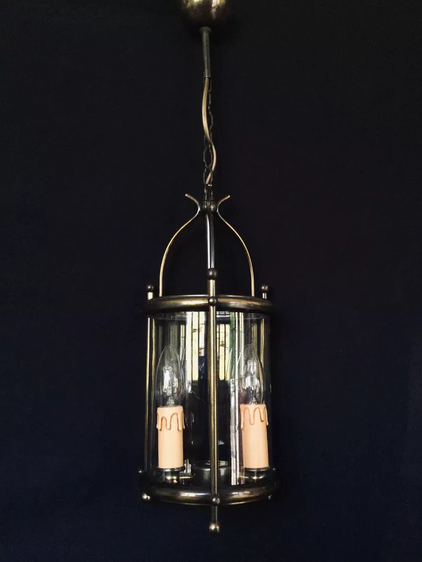 2-light Brass Lantern -photo-2