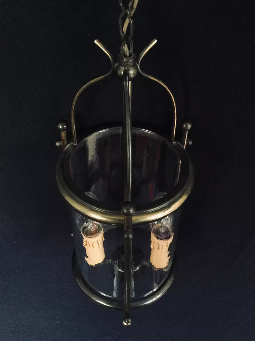 2-light Brass Lantern -photo-4