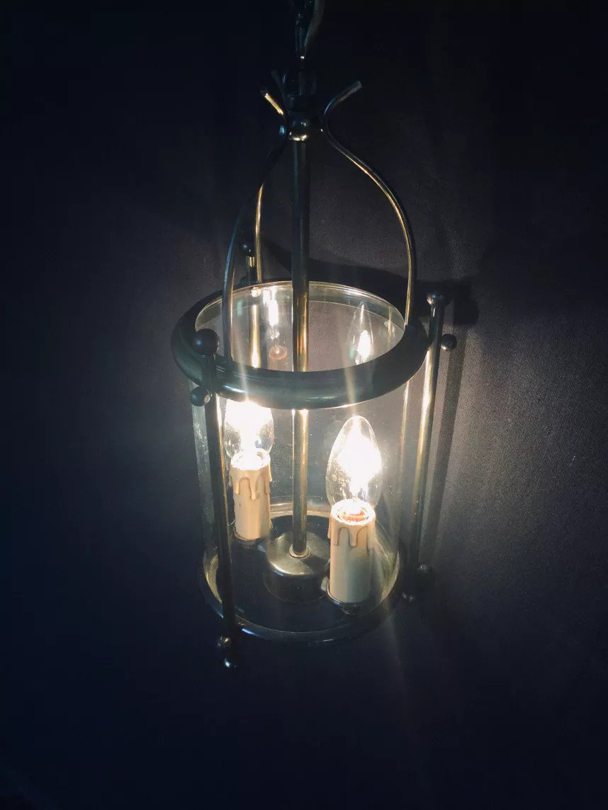 2-light Brass Lantern 