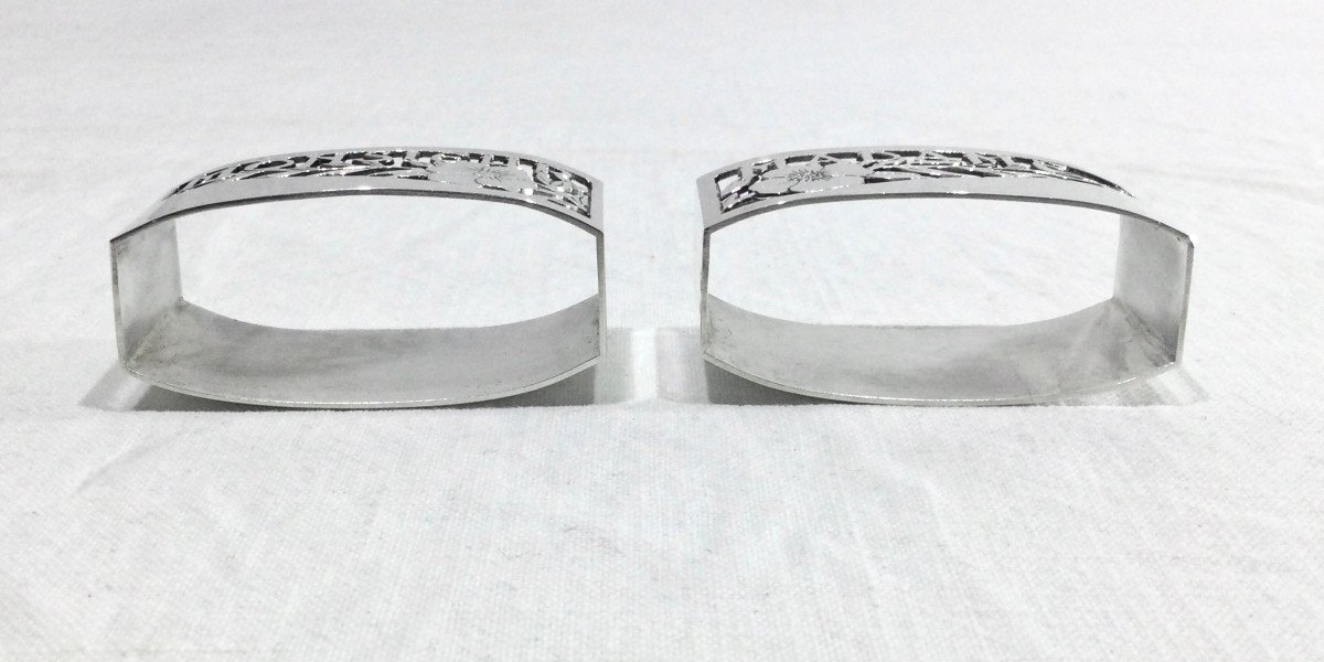 Le Mondial - Pair Of Napkin Rings Madam/monsieur-photo-3