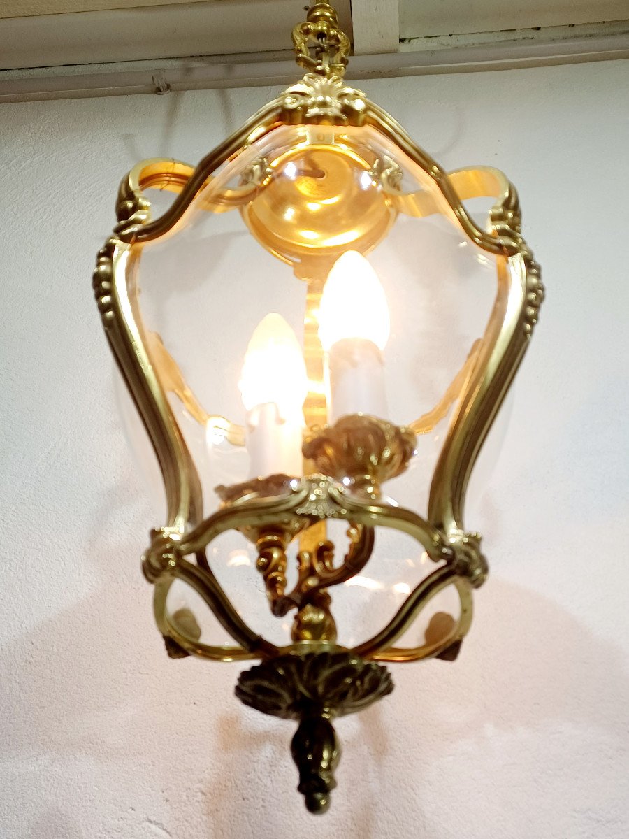 Concave Bronze Lantern 2 Lights -photo-2