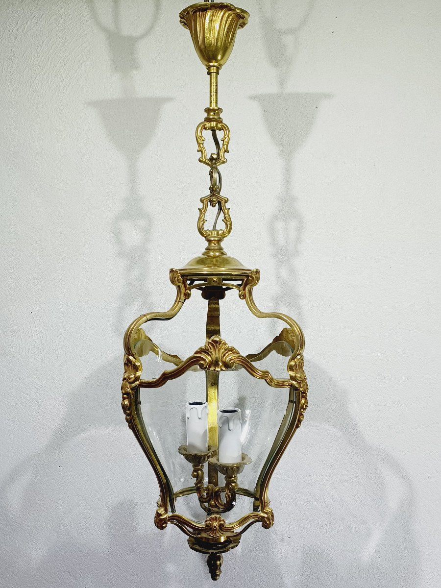 Concave Bronze Lantern 2 Lights -photo-3